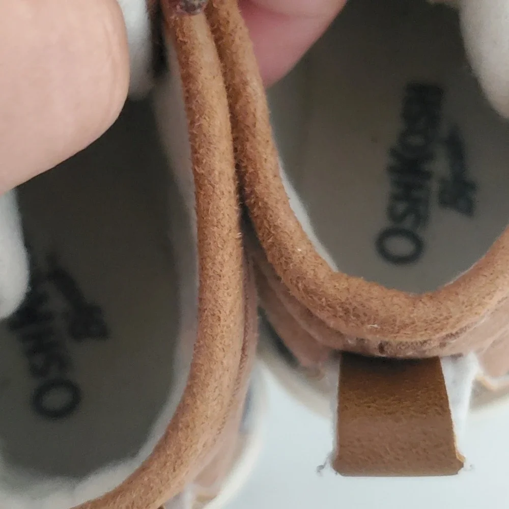 OshKosh Bgosh Toddler Boys Duck Boot Sneakers Navy Tan Orange Size 5M RAFFEO12